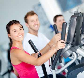 people on ellipticals