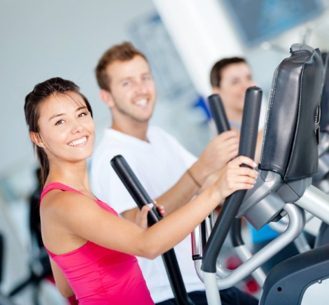 people on ellipticals