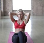 woman doing situps